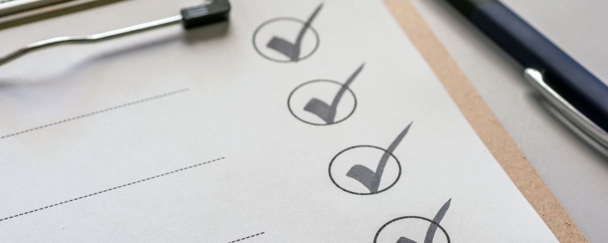 Checklist with check marks